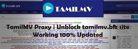 TamilMV Proxy: Top Mirrors To Easily Unblock It